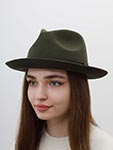 Шляпа CHRISTYS арт. CHEPSTOW cwf100011 (оливковый)